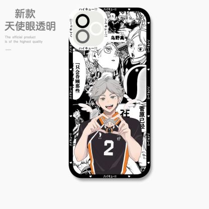 蘋果 系列排球少年 天使眼透明防摔軟殼