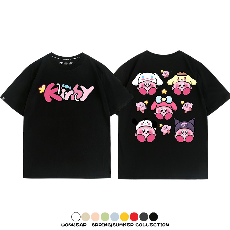 三麗鷗星之卡比聯名 親子情侶裝寬鬆短袖T