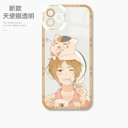 蘋果 系列夏目友人帳 天使眼透明防摔軟殼