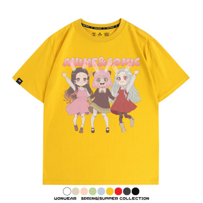 間諜家家酒鬼滅之刃聯名 親子情侶裝寬鬆短袖T