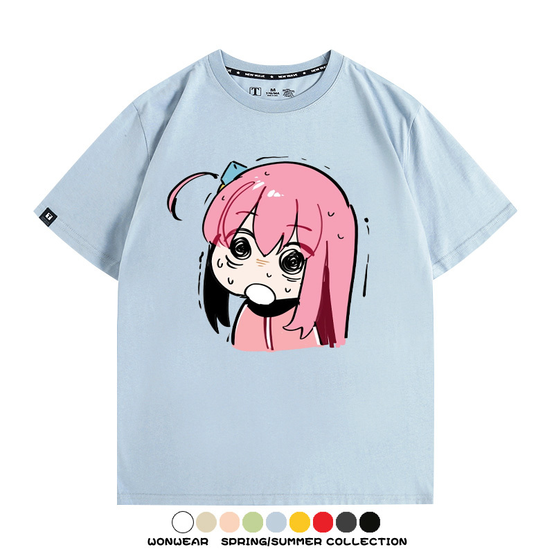 孤獨搖滾後藤一里動漫周邊短袖T恤