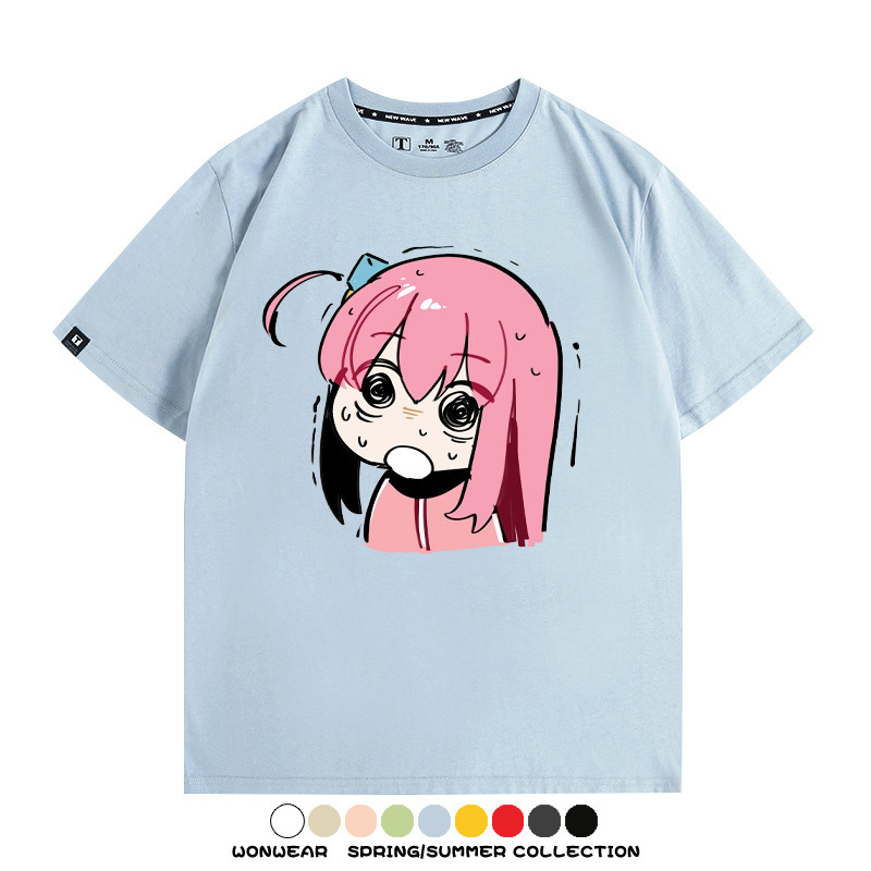 孤獨搖滾後藤一里動漫周邊短袖T恤