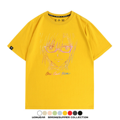EVA新世紀福音戰士One Last Kiss專輯周邊短袖夏季純棉短袖T-shirt