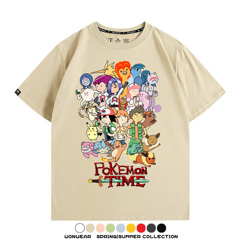 精靈寶可夢神奇寶貝動漫周邊短袖T恤