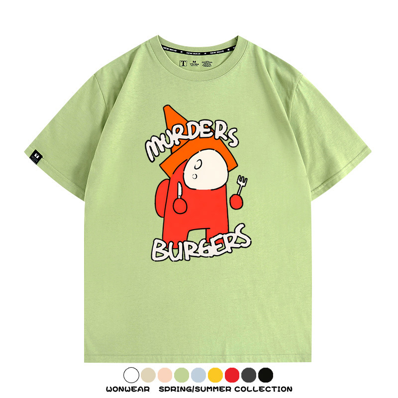 孤獨搖滾動漫山田涼同款卡通印花短袖二次元周邊T恤夏季純棉百搭