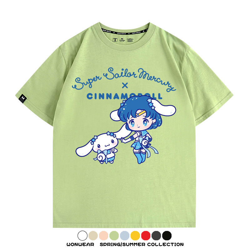 美少女戰士聯名三麗鷗周邊短袖T恤
