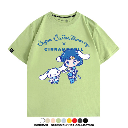 美少女戰士聯名三麗鷗周邊短袖T恤