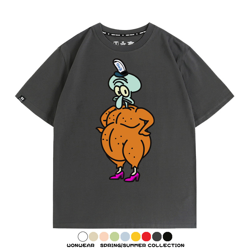 海綿寶寶惡搞動漫周邊短袖T恤