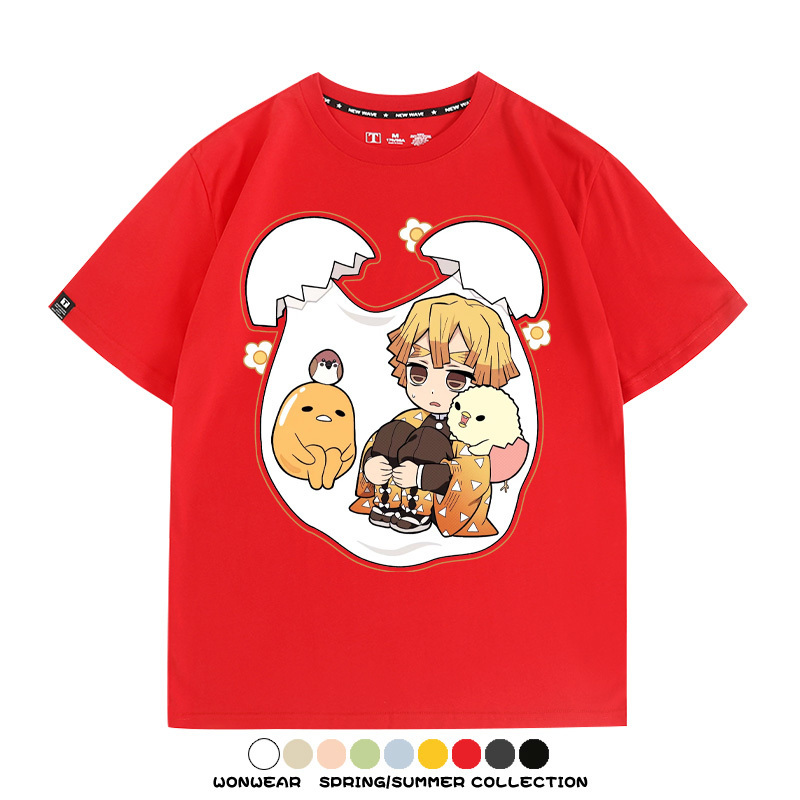 鬼滅之刃聯名三麗鷗 親子情侶裝寬鬆短袖T