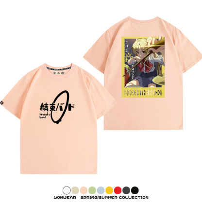 孤獨搖滾結束樂隊 親子情侶裝寬鬆短袖T