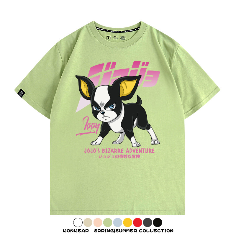 JOJO的奇妙冒險聯名伊奇愚者替身 親子情侶裝寬鬆短袖T
