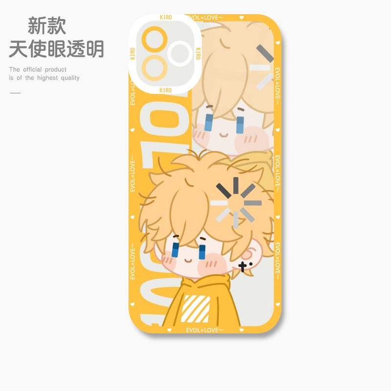 蘋果 系列鬼滅之刃天使眼透明防摔軟殼