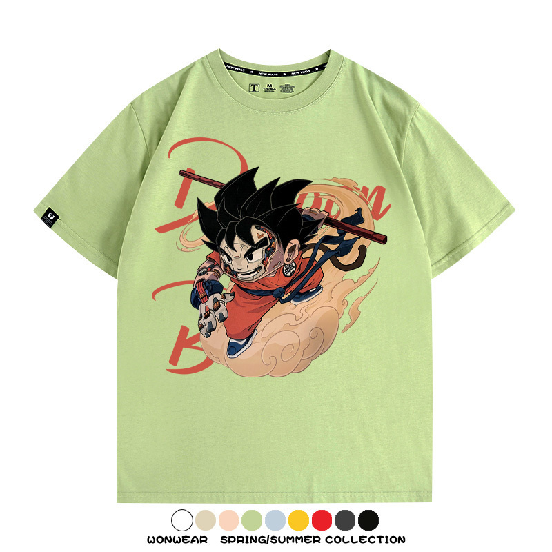 機械聯名七龍珠 親子情侶裝寬鬆短袖T