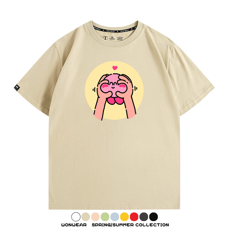 星之卡比遊戲 親子情侶裝寬鬆短袖T