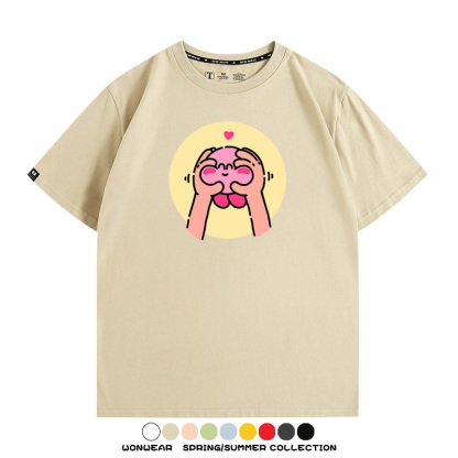 星之卡比遊戲 親子情侶裝寬鬆短袖T