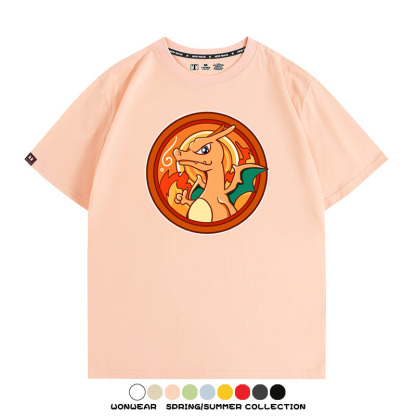 寶可夢卡通可愛頭像合集 親子情侶寬鬆短袖T