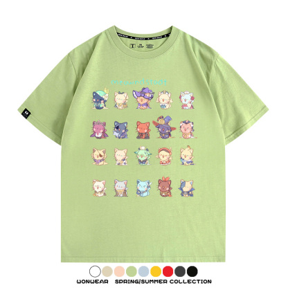 原神貓貓COS 親子情侶裝寬鬆短袖T