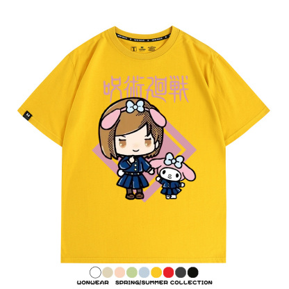 咒術迴戰聯名三麗鷗 親子情侶裝寬鬆短袖T