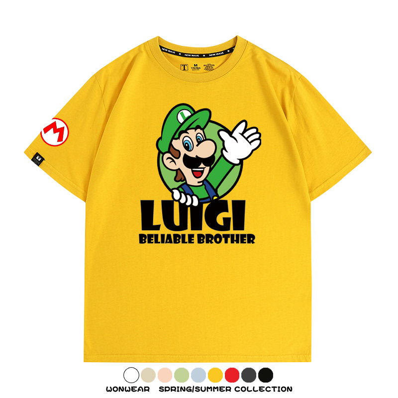 超級瑪利歐兄弟聯名 親子情侶寬鬆短袖T