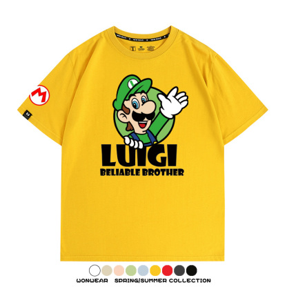超級瑪利歐兄弟聯名 親子情侶寬鬆短袖T