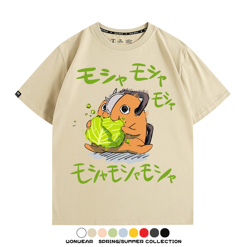 鏈鋸人電次波奇塔 親子情侶裝寬鬆短袖T