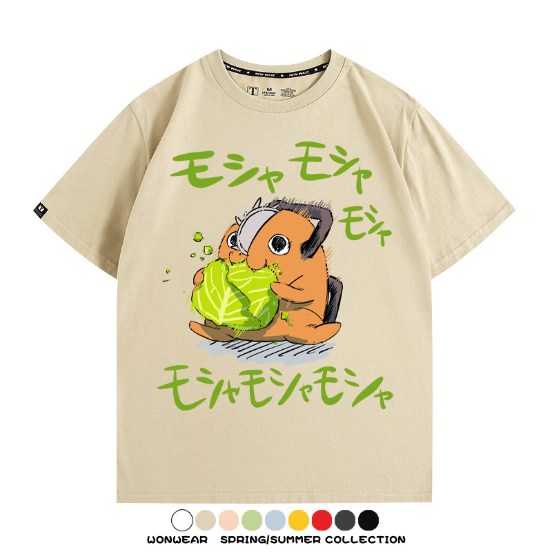 鏈鋸人電次波奇塔 親子情侶裝寬鬆短袖T