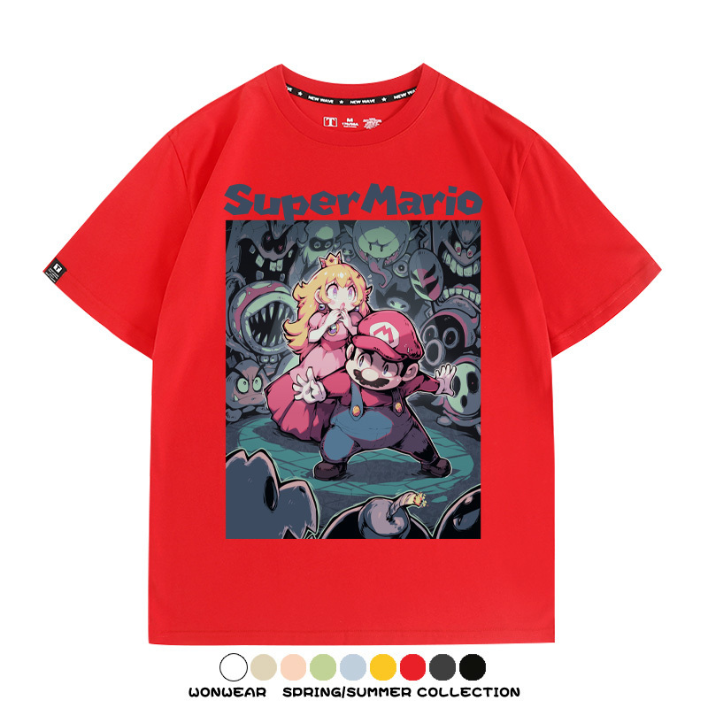 超級瑪利歐遊戲周邊短袖T恤