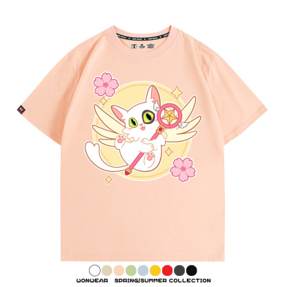 鈴芽之旅大臣貓聯名百變小櫻 親子情侶裝寬鬆短袖T