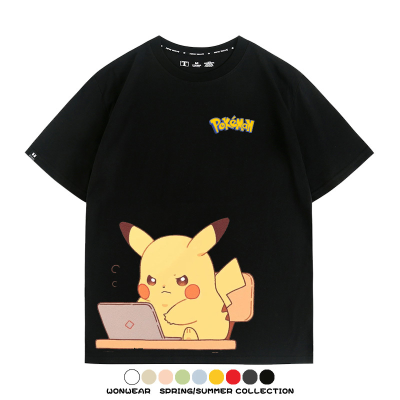 精靈寶可夢上班族 親子情侶裝寬鬆短袖T