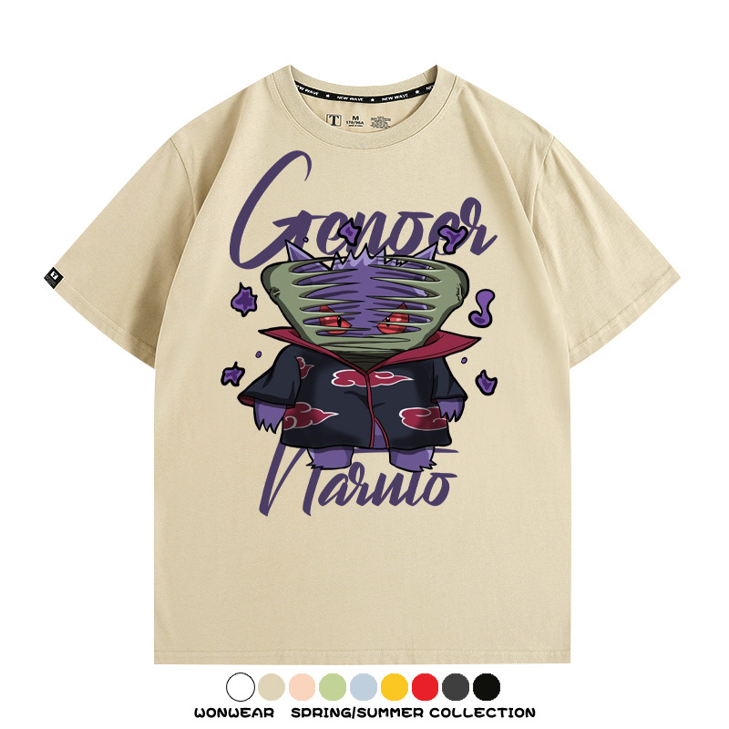 耿鬼火影忍者聯名動漫周邊短袖T恤