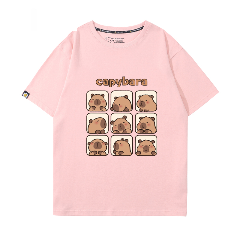 卡皮巴拉 2024親子情侶男女同款 T恤