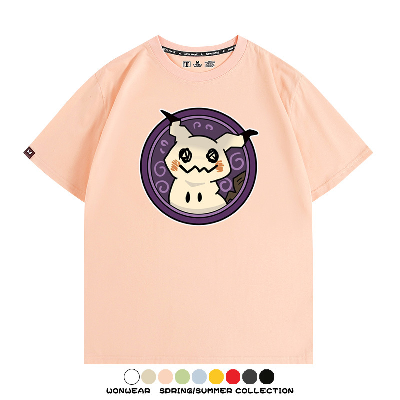 寶可夢卡通可愛頭像合集 親子情侶寬鬆短袖T