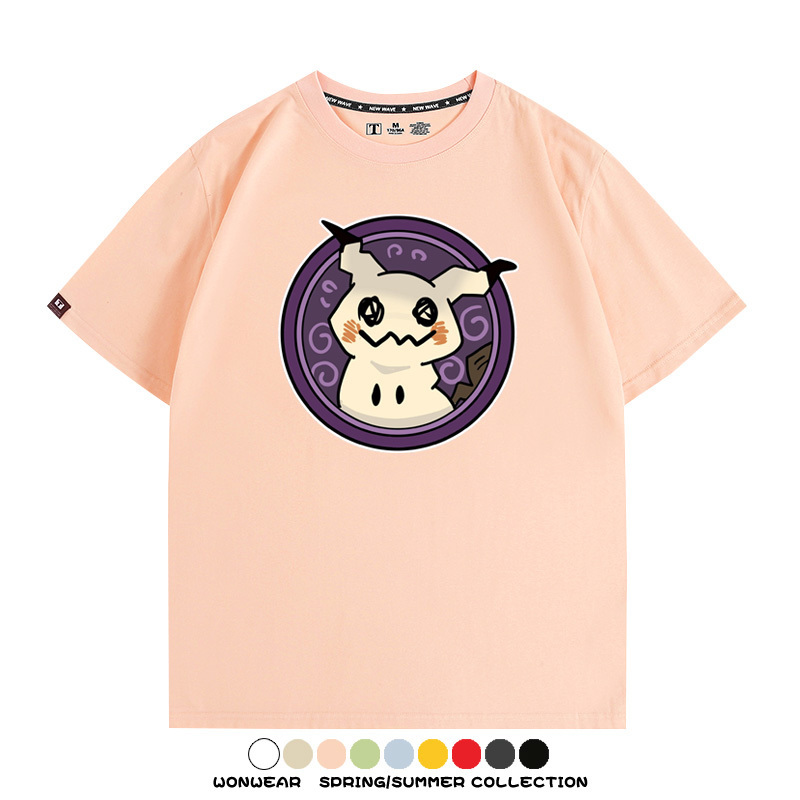 寶可夢卡通可愛頭像合集 親子情侶寬鬆短袖T