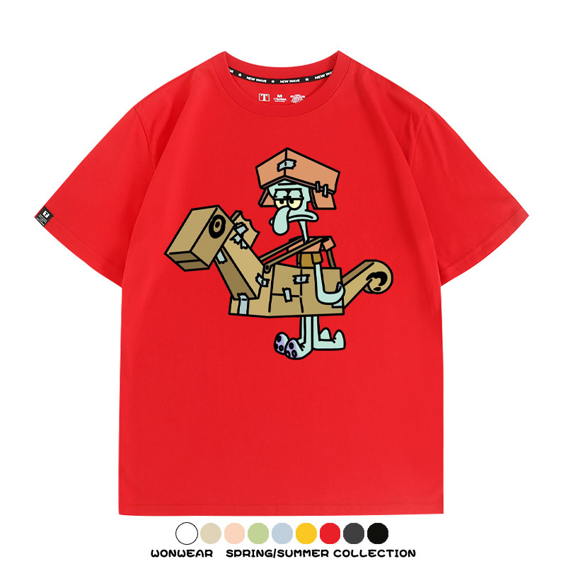 海綿寶寶惡搞動漫周邊短袖T恤