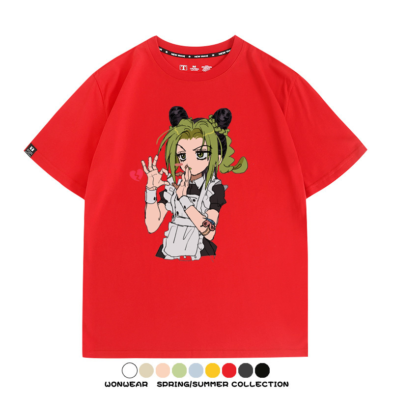 JOJO的奇妙冒險石之海動漫空條徐倫卡通周邊聯名短袖夏男純棉T恤