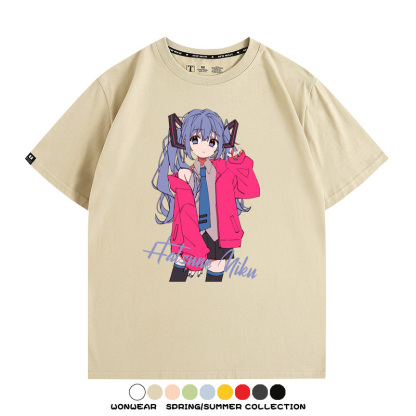 MIKU曲繪初音未來 親子情侶裝寬鬆短袖T