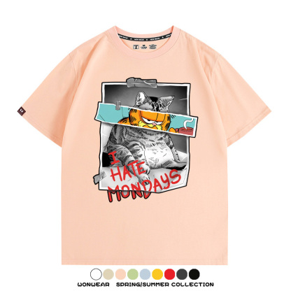 加菲貓卡通聯名 親子情侶裝寬鬆短袖T