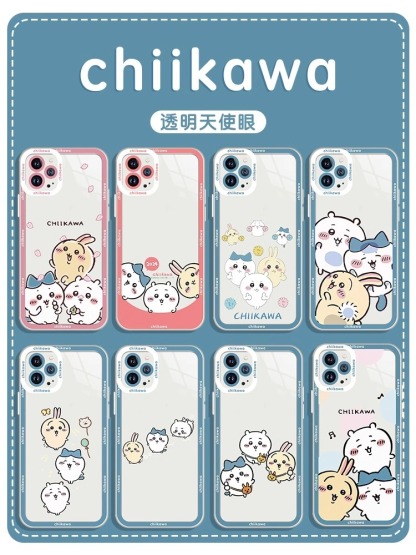 蘋果 系列chiikawa天使眼透明防摔軟殼