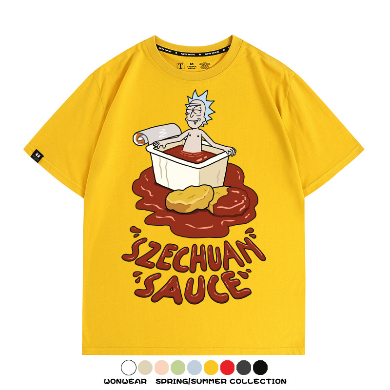 瑞克和莫蒂動漫周邊短袖T恤