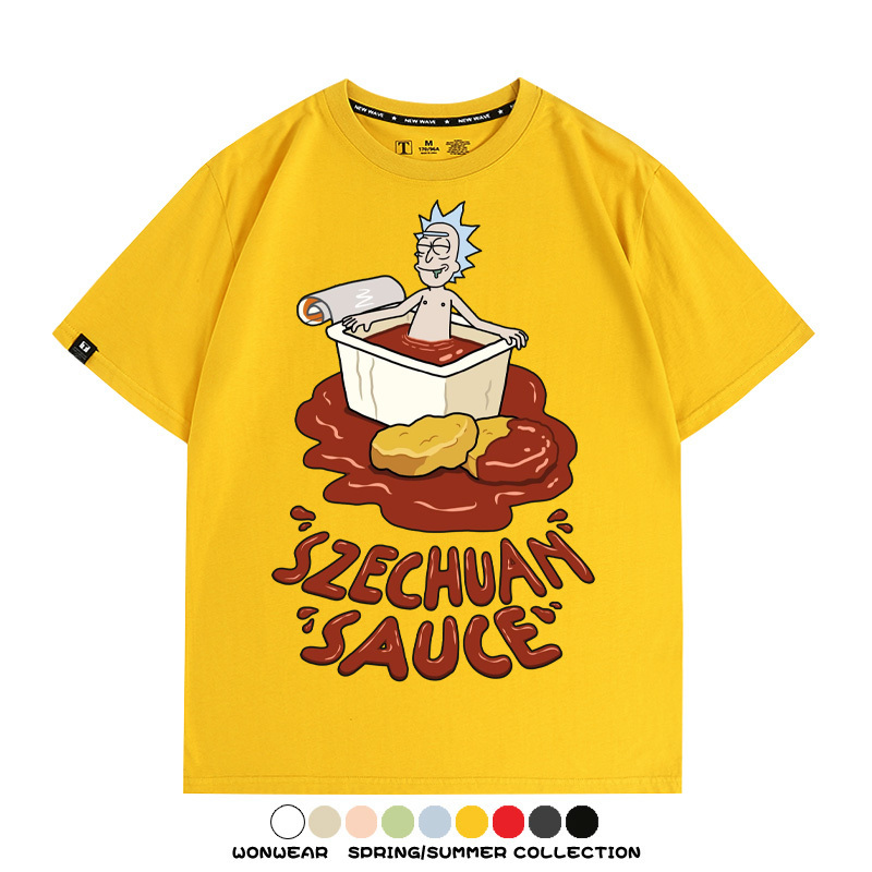 瑞克和莫蒂動漫周邊短袖T恤