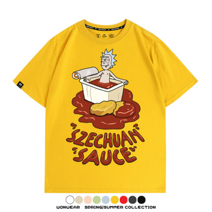 瑞克和莫蒂動漫周邊短袖T恤