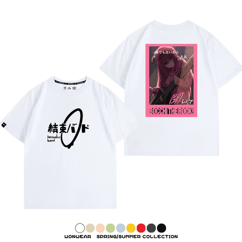 孤獨搖滾結束樂隊 親子情侶裝寬鬆短袖T