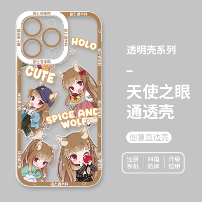 蘋果 系列狼與香辛料 天使眼透明防摔軟殼
