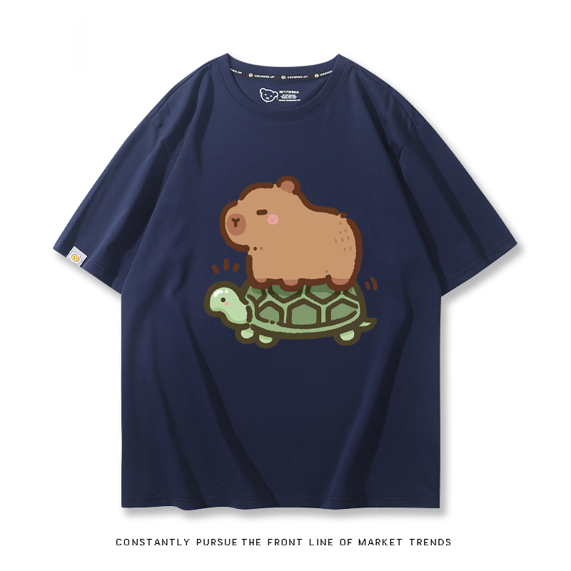 卡皮巴拉 2024親子情侶男女同款 T恤