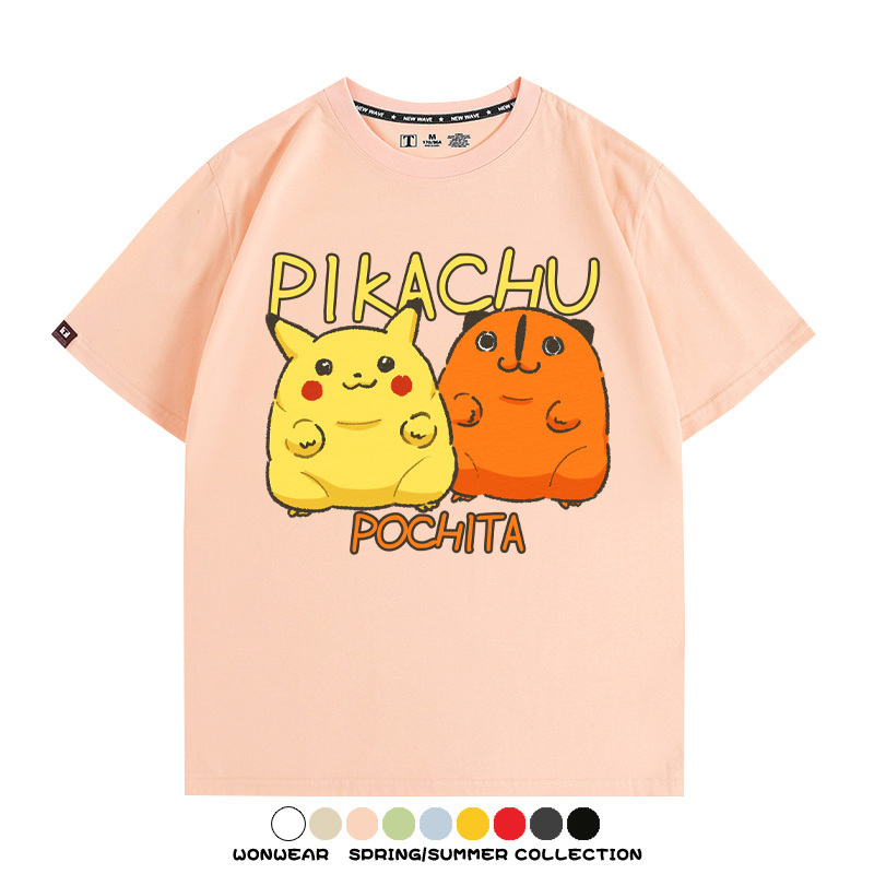 寶可夢聯名鏈鋸人周邊短袖T恤