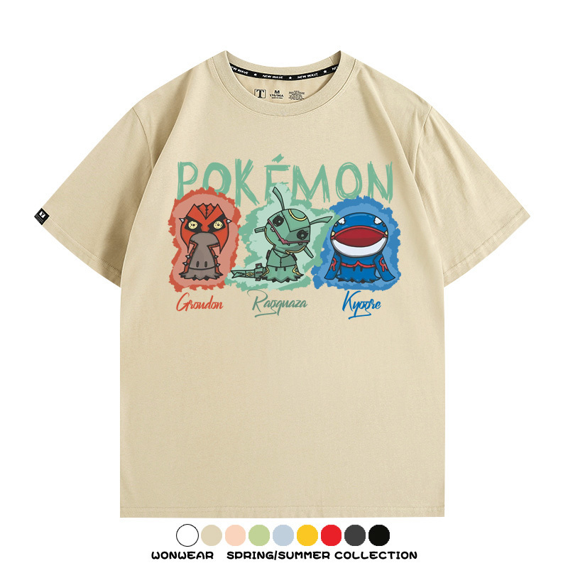 精靈寶可夢Q版 親子情侶裝寬鬆短袖T