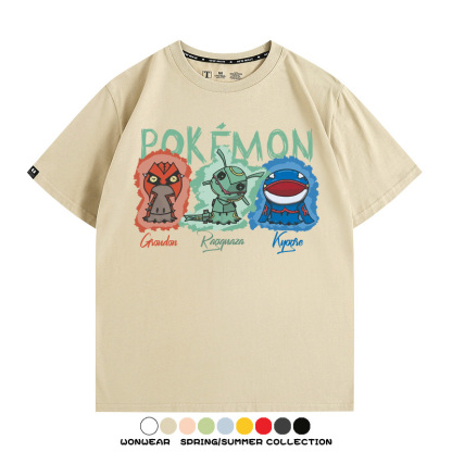 精靈寶可夢Q版 親子情侶裝寬鬆短袖T