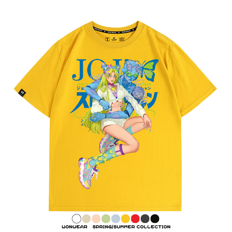 JOJO的奇妙冒險石之海動漫周邊短袖T恤