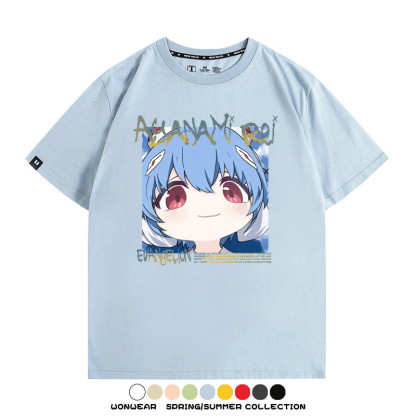 EVA可愛大頭表情 親子情侶裝寬鬆短袖T