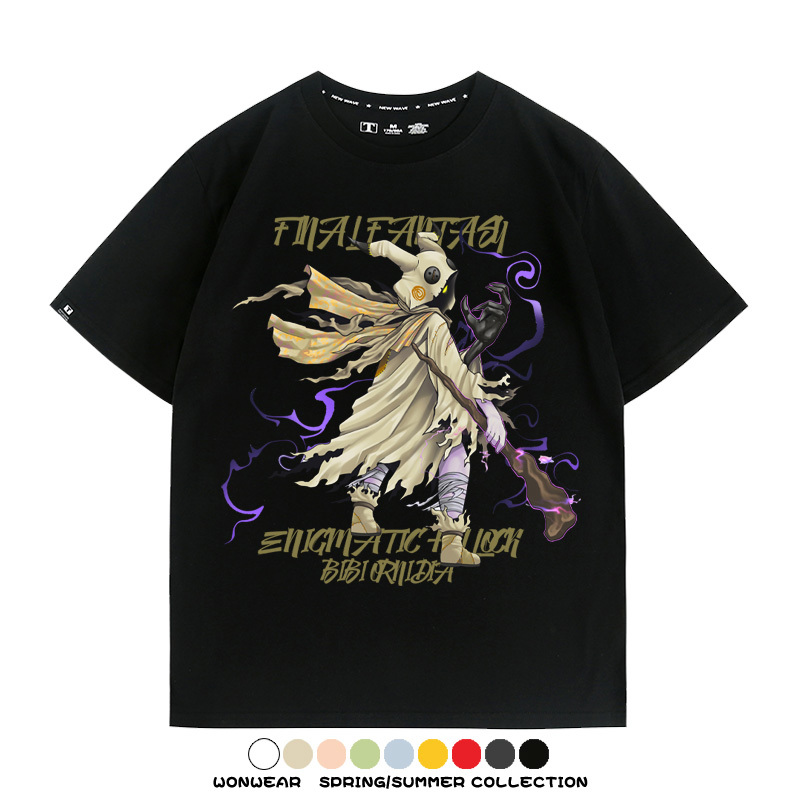 最終幻想9聯名寶可夢謎擬丘 親子情侶裝寬鬆短袖T